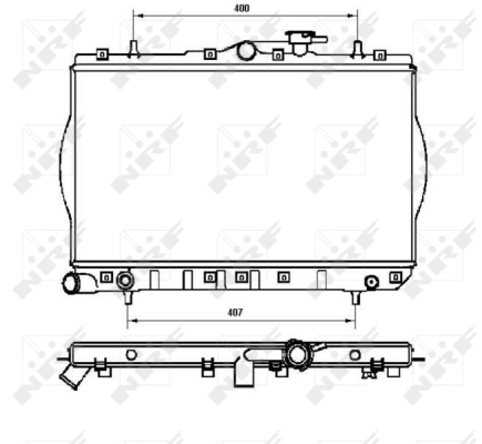 Radiator, engine cooling