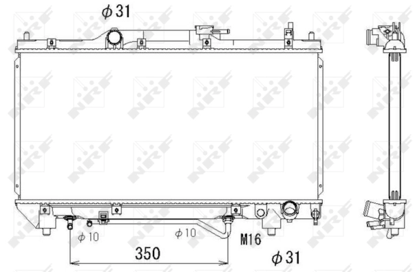 Radiator, engine cooling