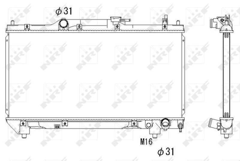 Radiator, engine cooling