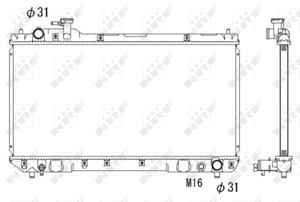 Radiator, engine cooling