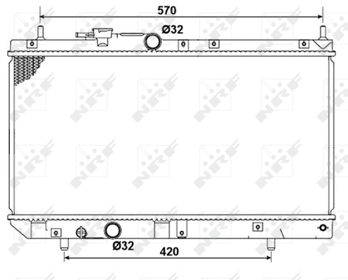Radiator, engine cooling