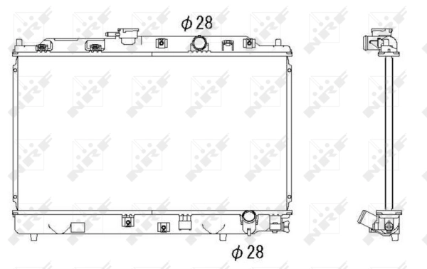 Radiator, engine cooling