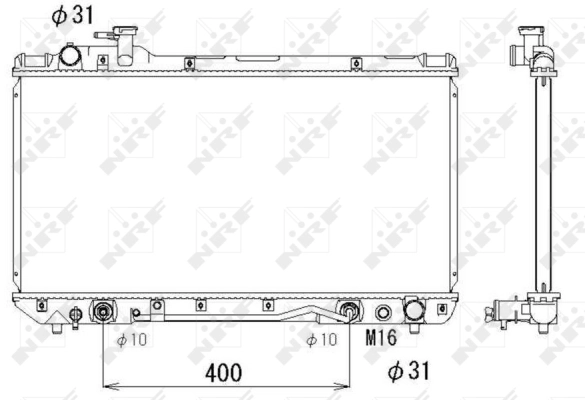 Radiator, engine cooling