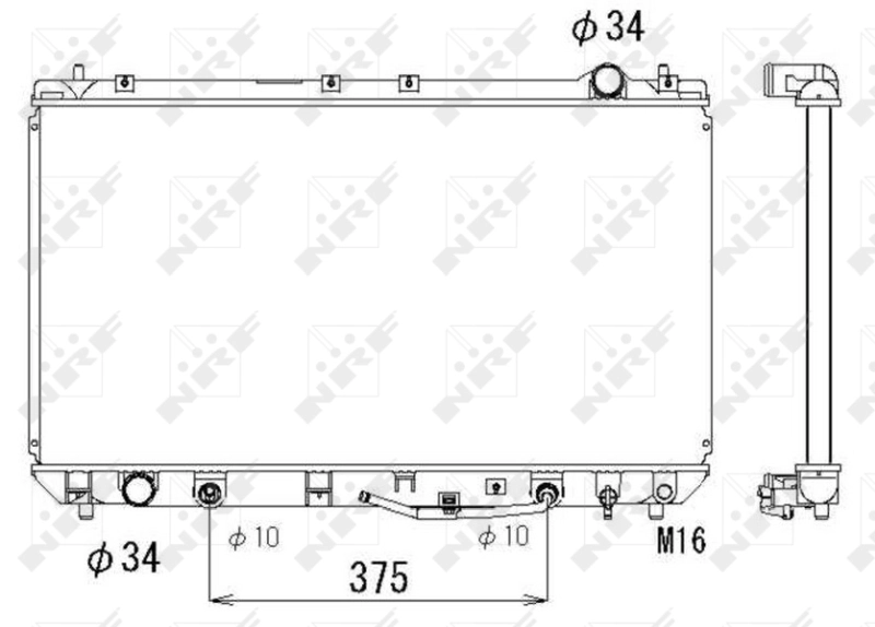 Radiator, engine cooling