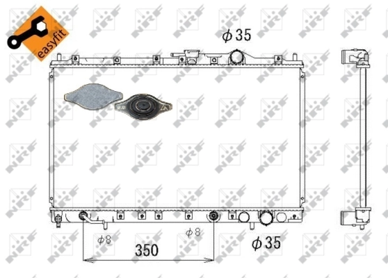 Radiator, engine cooling