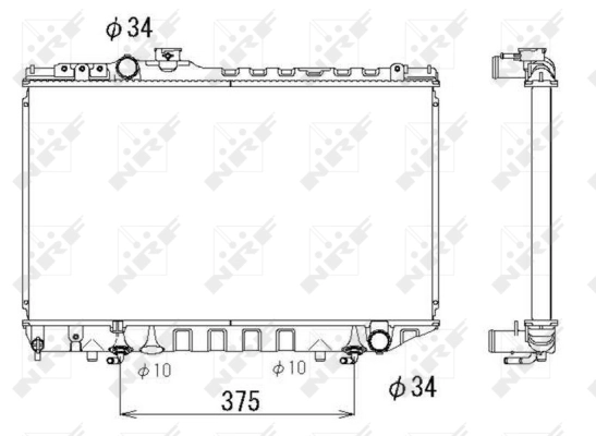 Radiator, engine cooling