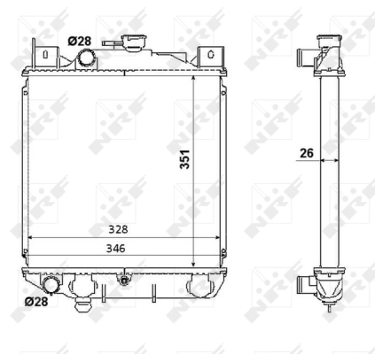 Radiator, engine cooling
