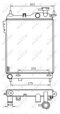 Radiator, engine cooling