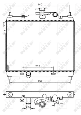 Radiator, engine cooling