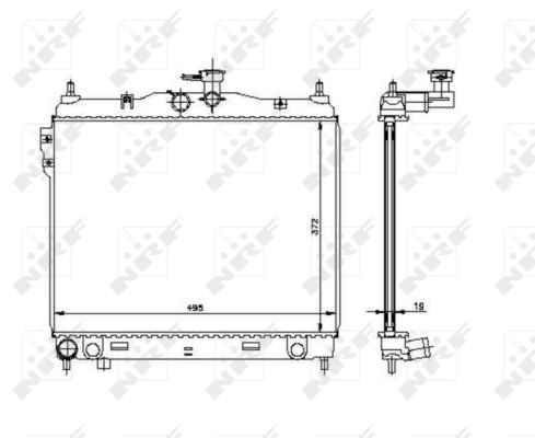 Radiator, engine cooling