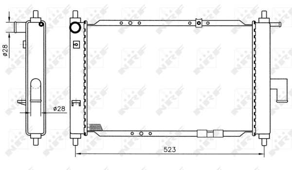 Radiator, engine cooling