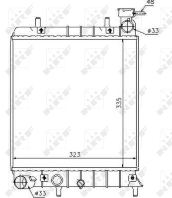 Radiator, engine cooling