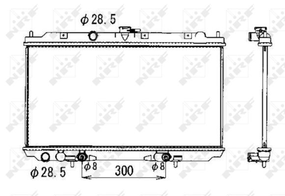 Radiator, engine cooling