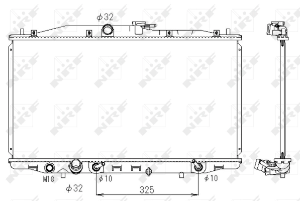 Radiator, engine cooling