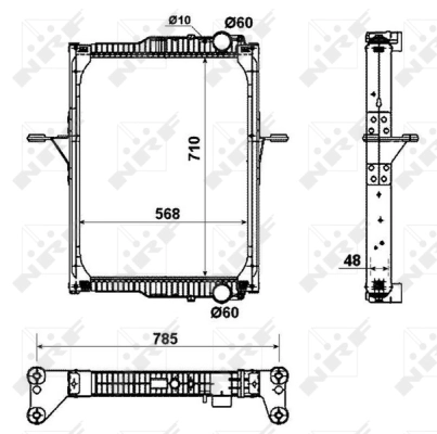 Radiator, engine cooling