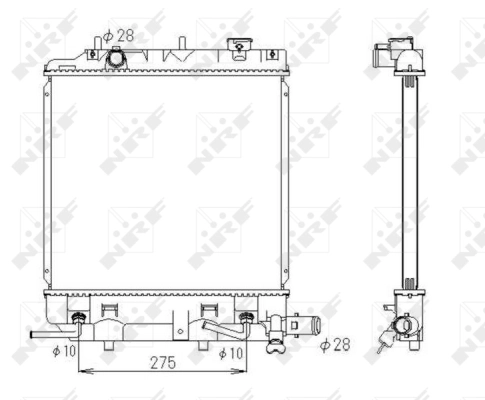 Radiator, engine cooling