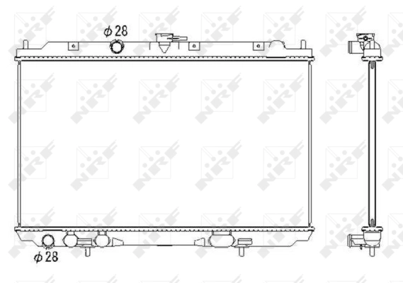Radiator, engine cooling