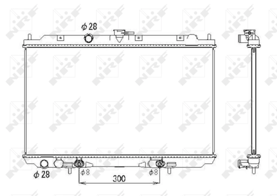 Radiator, engine cooling