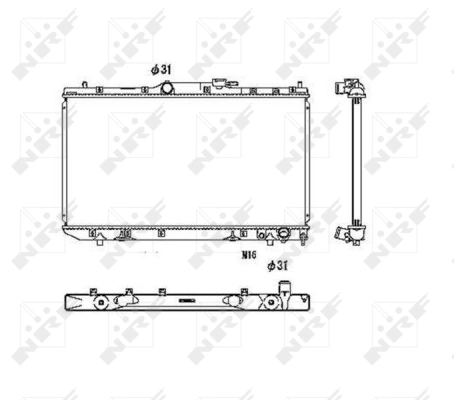 Radiator, engine cooling