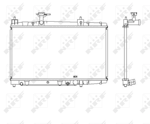 Radiator, engine cooling