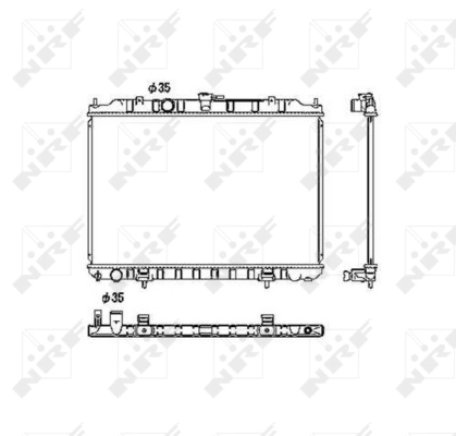 Radiator, engine cooling