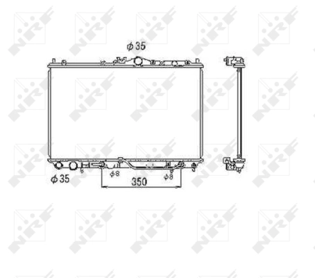 Radiator, engine cooling