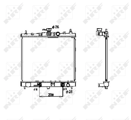 Radiator, engine cooling