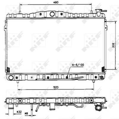 Radiator, engine cooling
