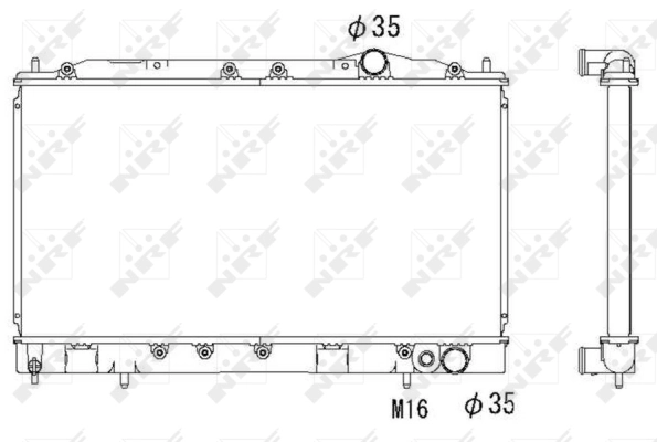 Radiator, engine cooling