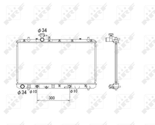 Radiator, engine cooling