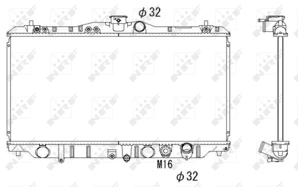 Radiator, engine cooling