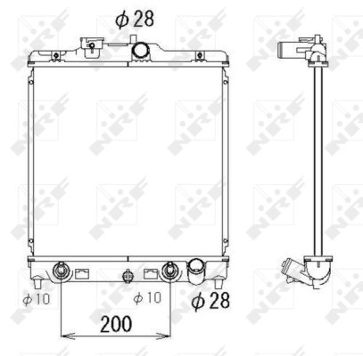 Radiator, engine cooling