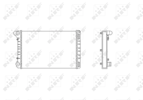 Radiator, engine cooling