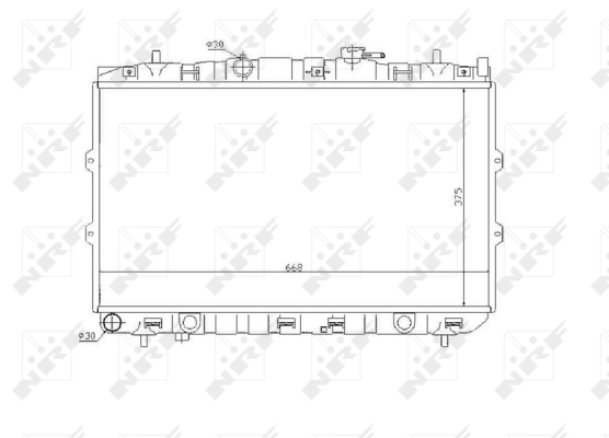 Radiator, engine cooling