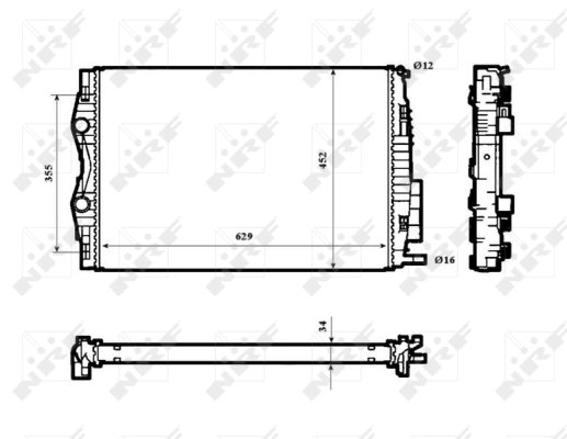 Radiator, engine cooling