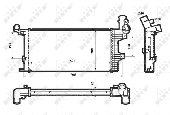 Radiator, engine cooling