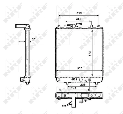Radiator, engine cooling