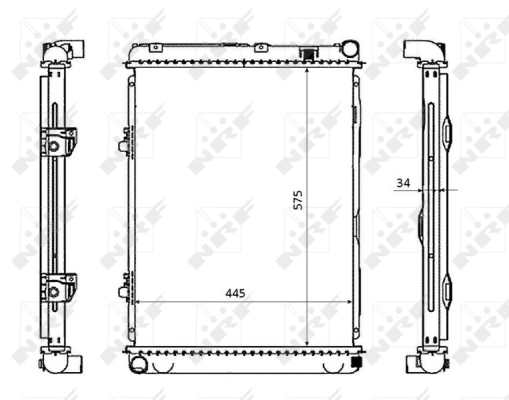 Radiator, engine cooling