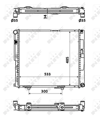 Radiator, engine cooling