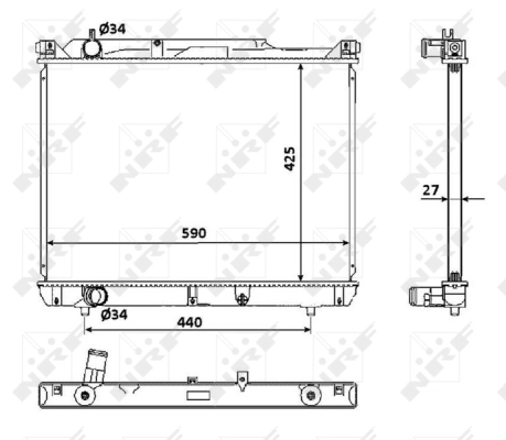 Radiator, engine cooling