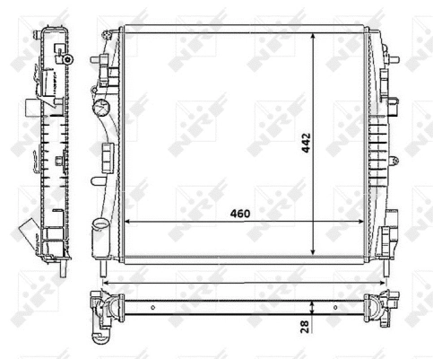Radiator, engine cooling
