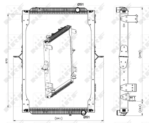 Radiator, engine cooling