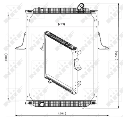 Radiator, engine cooling