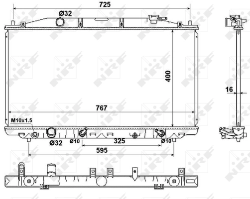 Radiator, engine cooling