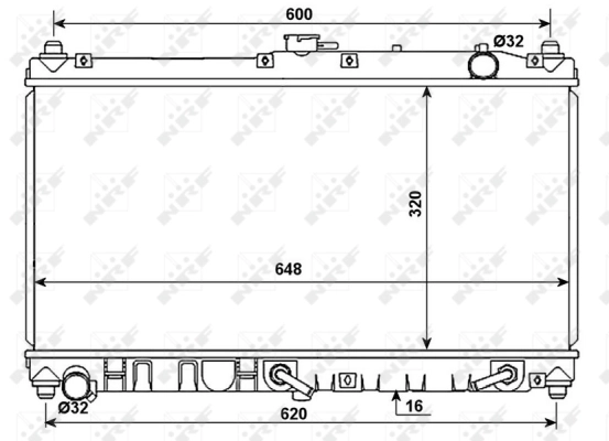 Radiator, engine cooling