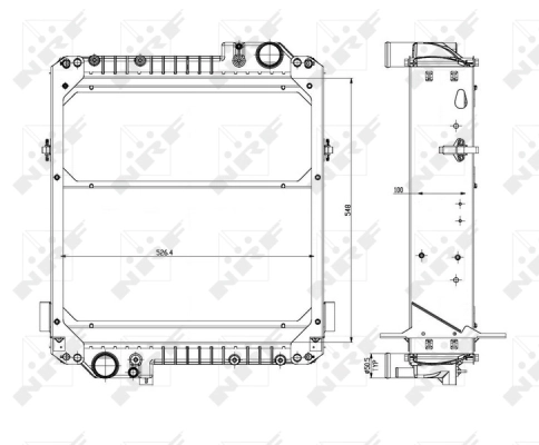 Radiator, engine cooling