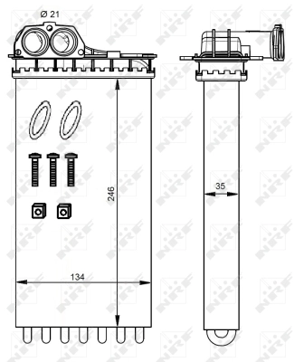 Heat Exchanger, interior heating
