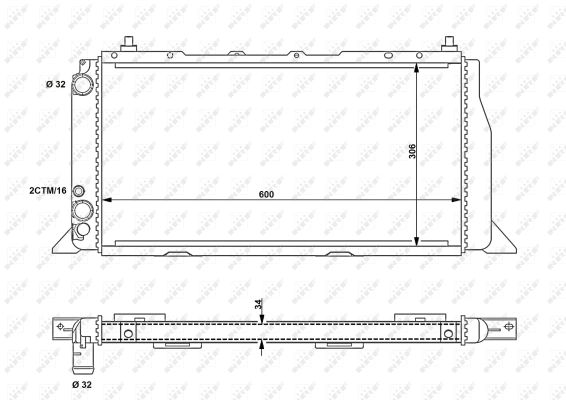 Radiator, engine cooling
