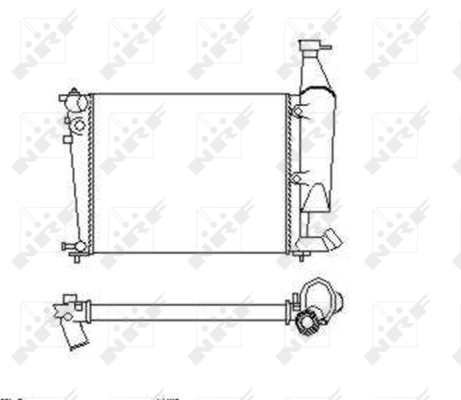 Radiator, engine cooling
