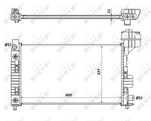 Radiator, engine cooling